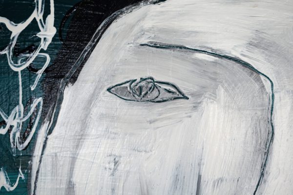 Tableau acrylique sur toile : Perplexité par un artiste peintre balinais